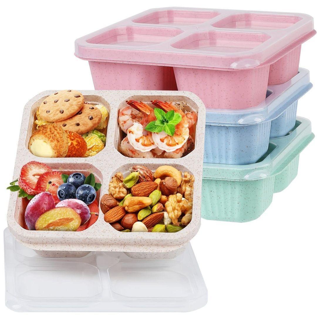 Portable Four-compartment Environmentally Friendly Daily Use Lunch Box
