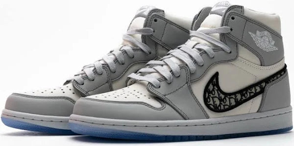 Di0r X Jordan 1 High 'wolf Grey' Men's Size Us 7-12