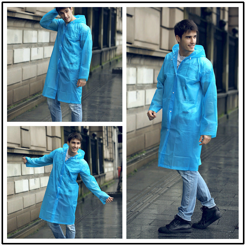 Raincoat Outdoor Transparent Windproof Rain Coat New Rainwear 7 Colors