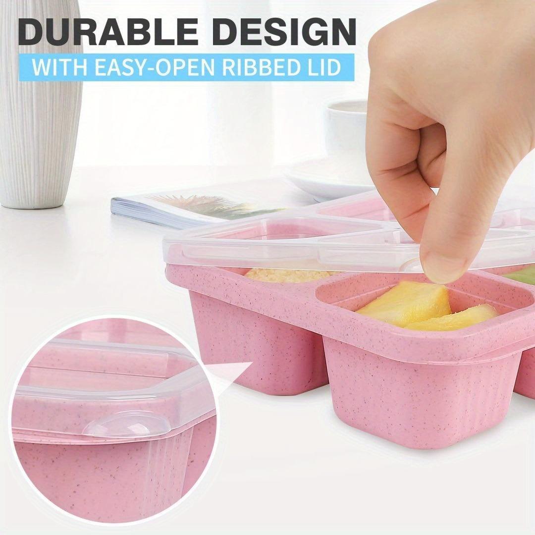 Portable Four-compartment Environmentally Friendly Daily Use Lunch Box