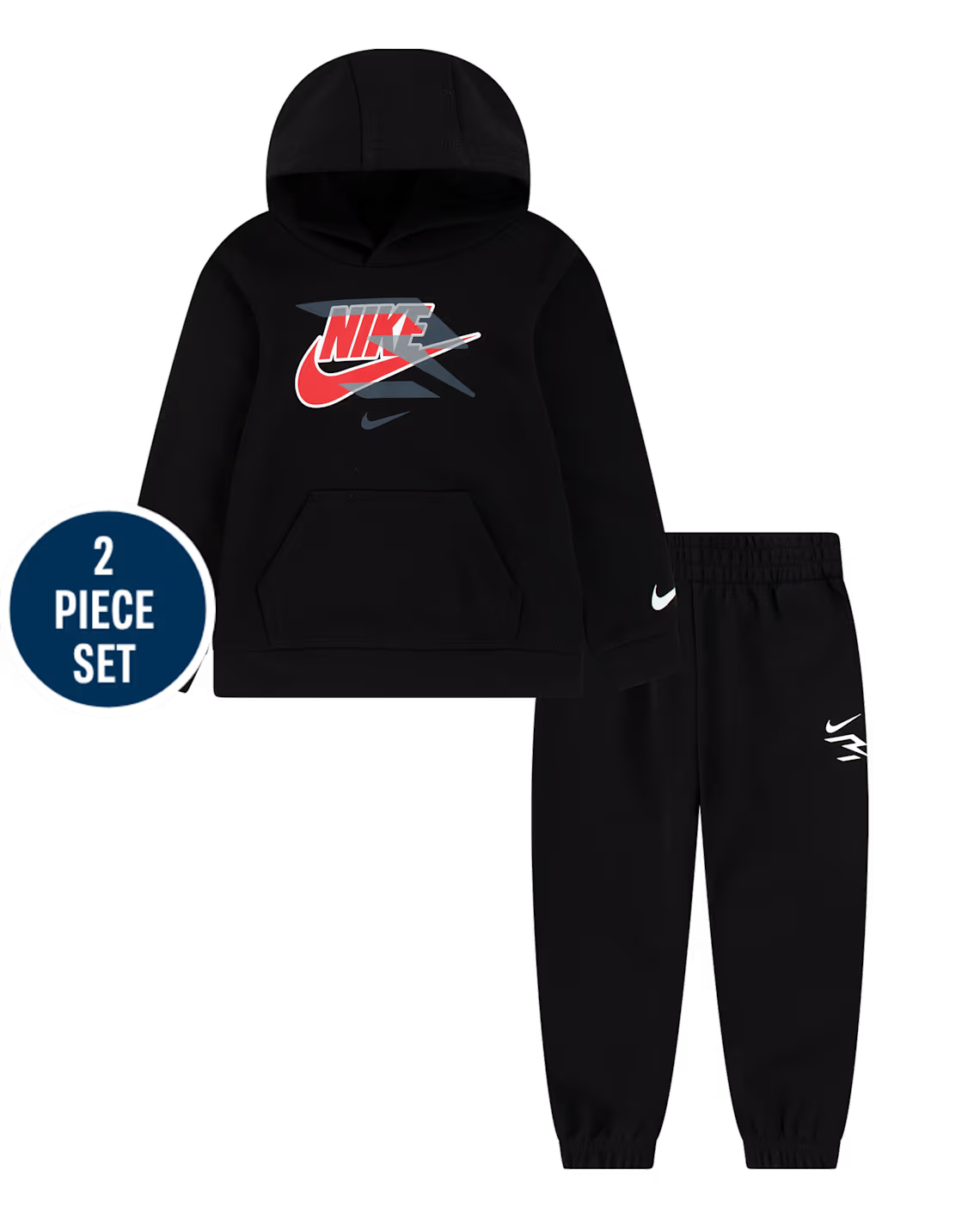 Toddler Boys Nike 3BRAND by Russell Wilson™ Graphic Fleece 2-Piece Outfit Set - black