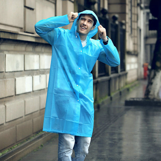 Raincoat Outdoor Transparent Windproof Rain Coat New Rainwear 7 Colors
