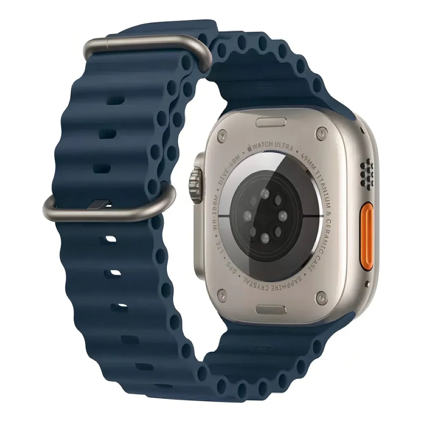Apple Watch Ultra 49mm Gps + Cellular Titanium Silver + Navy Ocean Band 32GB
