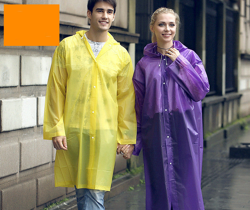 Raincoat Outdoor Transparent Windproof Rain Coat New Rainwear 7 Colors