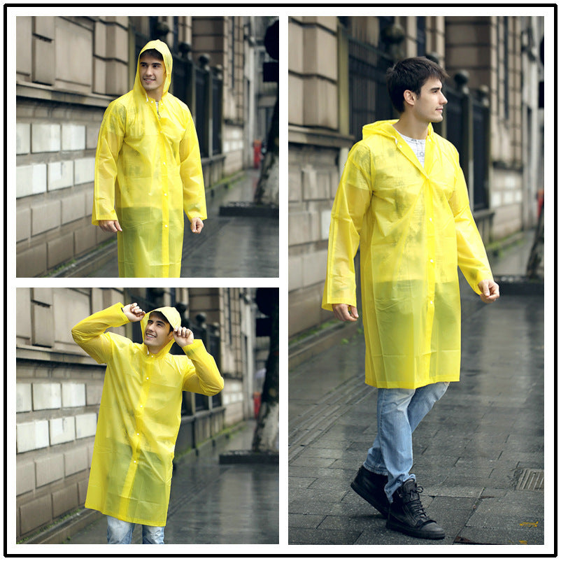 Raincoat Outdoor Transparent Windproof Rain Coat New Rainwear 7 Colors