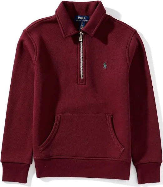 Polo Ralph Lauren Big Boys Long-Sleeve Quarter-Zip Fleece Pullover